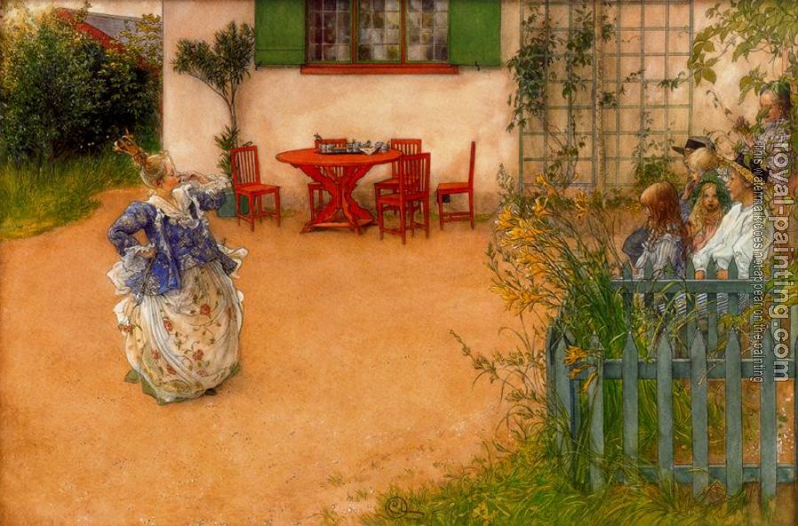 Carl Larsson : Lisbeth represents the mean princess in the blue Bird
